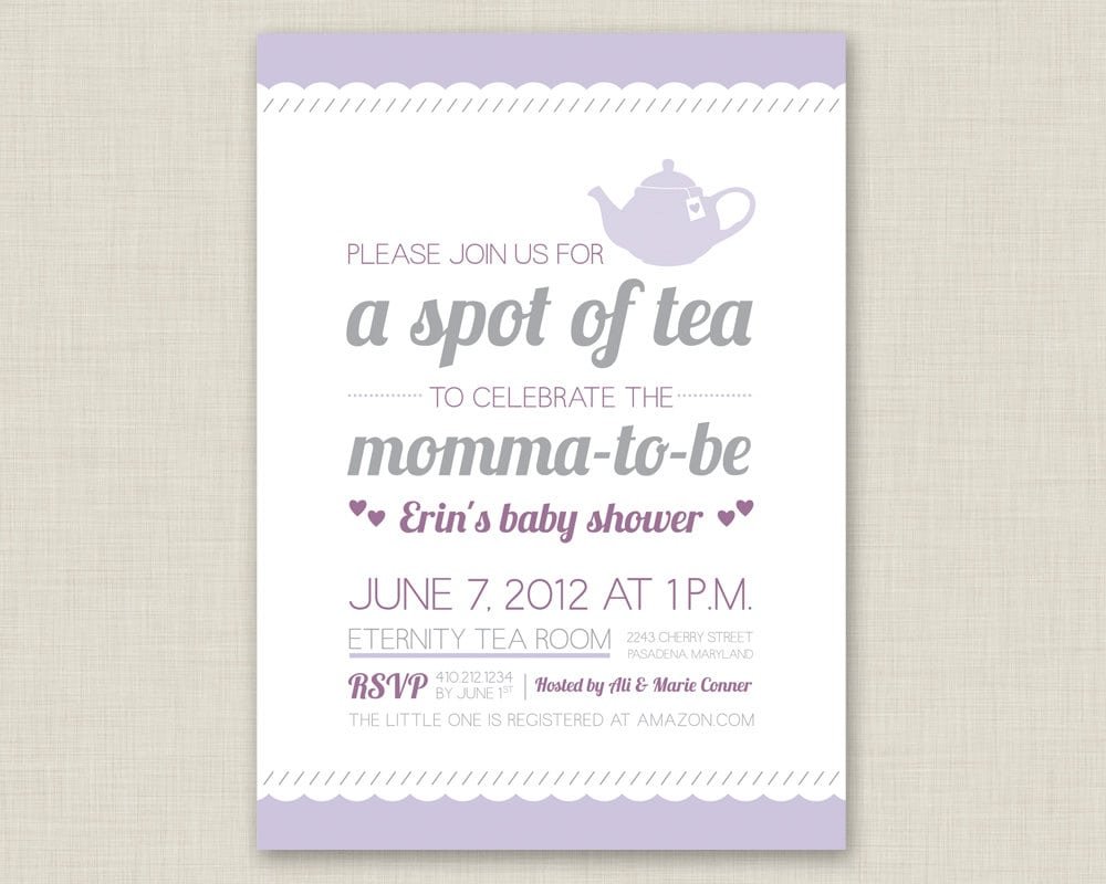 Tea Party Invitation Wording â Gangcraft Net